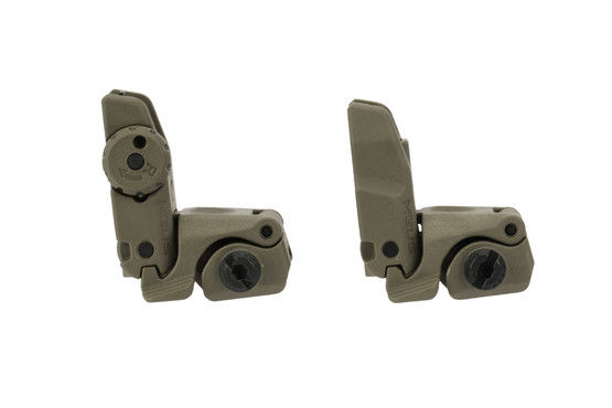 Magpul MBUS sight set FDE is low profile when folded